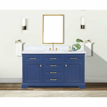 Load image into Gallery viewer, Milano 54&quot; Single Sink Vanity - Blue- Design Element Bath Kitchen