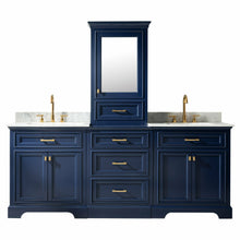 Load image into Gallery viewer, Milano 84&quot; Double Sink Bathroom Vanity Modular Set - Blue- Design Element Bath Kitchen