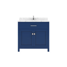 Load image into Gallery viewer, Virtu USA Caroline 36&quot; Single Bath Vanity in French Blue with White Quartz Top and Round Sink- Virtuusa