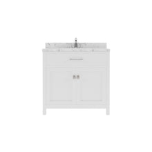Load image into Gallery viewer, Virtu USA Caroline 36&quot; Single Bath Vanity in White with White Quartz Top and Square Sink- Virtuusa