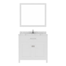 Load image into Gallery viewer, Virtu USA Caroline 36&quot; Single Bath Vanity in White with White Quartz Top and Square Sink with Matching Mirror- Virtuusa