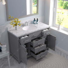 Load image into Gallery viewer, Virtu USA Caroline 48&quot; Single Bath Vanity in Cashmere Gray with White Quartz Top and Round Sink- Virtuusa