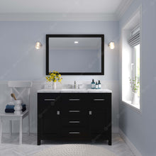 Load image into Gallery viewer, Virtu USA Caroline 48&quot; Single Bath Vanity in Espresso with White Quartz Top and Round Sink- Virtuusa