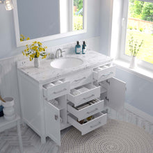 Load image into Gallery viewer, Virtu USA Caroline 48&quot; Single Bath Vanity in White with White Quartz Top and Round Sink- Virtuusa