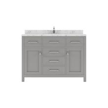 Load image into Gallery viewer, Virtu USA Caroline 48&quot; Single Bath Vanity in Cashmere Gray with White Quartz Top and Square Sink- Virtuusa