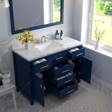 Load image into Gallery viewer, Virtu USA Caroline 48&quot; Single Bath Vanity in French Blue with White Quartz Top and Square Sink- Virtuusa