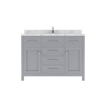 Load image into Gallery viewer, Virtu USA Caroline 48&quot; Single Bath Vanity in Gray with White Quartz Top and Square Sink- Virtuusa