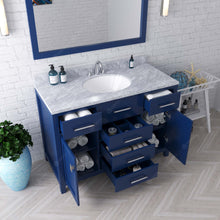 Load image into Gallery viewer, Virtu USA Caroline 48&quot; Single Bath Vanity in French Blue with Top , Sink and Matching Mirror- Virtuusa