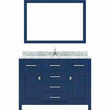 Load image into Gallery viewer, Virtu USA Caroline 48&quot; Single Bath Vanity in French Blue with Top , Sink and Matching Mirror- Virtuusa