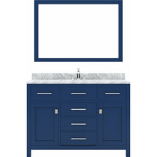 Load image into Gallery viewer, Virtu USA Caroline 48&quot; Single Bath Vanity in French Blue with Top , Sink , Faucet and Matching Mirror- Virtuusa