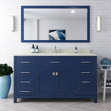 Load image into Gallery viewer, Virtu USA Caroline 60&quot; Single Bath Vanity in French Blue wit Top and Sink- Virtuusa