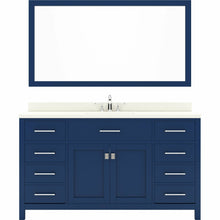 Load image into Gallery viewer, Virtu USA Caroline 60&quot; Single Bath Vanity in French Blue with  Top , Sink and Matching Mirror- Virtuusa