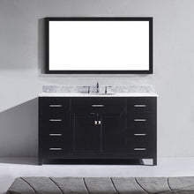 Load image into Gallery viewer, Caroline 60&quot; Single Sink Italian Carrara White Marble Top Vanity - Vanity Grace Store - Virtuusa