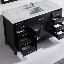 Load image into Gallery viewer, Caroline 60&quot; Single Sink Italian Carrara White Marble Top Vanity - Vanity Grace Store - Virtuusa