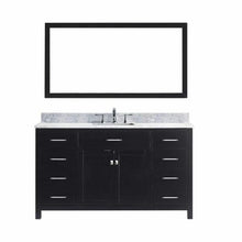Load image into Gallery viewer, Caroline 60&quot; Single Sink Dazzle White Quartz Top Vanity with Mirror - Vanity Grace Store - Virtuusa