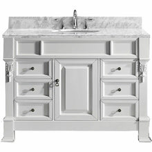 Load image into Gallery viewer, Huntshire Manor 48&quot; Single Sink Italian Carrara White Marble Top Vanity - Vanity Grace Store - Virtuusa