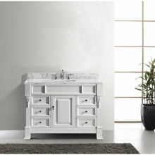 Load image into Gallery viewer, Huntshire Manor 48&quot; Single Sink Italian Carrara White Marble Top Vanity - Vanity Grace Store - Virtuusa