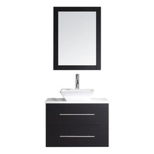 Load image into Gallery viewer, Marsala 29&quot; Single Sink White Engineered Stone Top Vanity with Faucet and Mirror |  Virtu USA Caroline Vanity | Vanity Grace | US