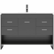 Load image into Gallery viewer, Virtu USA Gloria 48&quot; Single Sink Top Vanity with Faucet and Mirror- Virtuusa