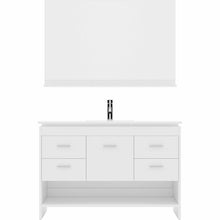Load image into Gallery viewer, Virtu USA Gloria 48&quot; Single Sink Top Vanity with Faucet and Mirror- Virtuusa