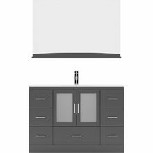 Load image into Gallery viewer, Virtu USA Zola 48&quot; Single Sink Vanity with Faucet and Mirror- Virtuusa