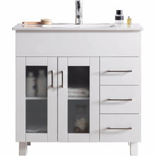 Load image into Gallery viewer, Nova 36 - Cabinet with Ceramic Basin Countertop- Laviva