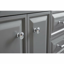 Load image into Gallery viewer, Water Creation 60&quot; Palace Collection Quartz Carrara Cashmere Grey Bathroom Vanity Set With Hardware And F2-0009 Faucets, Mirror in Chrome Finish- Water Creation