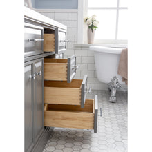 Load image into Gallery viewer, Water Creation 60&quot; Palace Collection Quartz Carrara Cashmere Grey Bathroom Vanity Set With Hardware And F2-0012 Faucets, Mirror in Chrome Finish- Water Creation