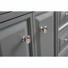 Load image into Gallery viewer, Water Creation 60&quot; Palace Collection Quartz Carrara Cashmere Grey Bathroom Vanity Set With Hardware And F2-0013 Faucets in Polished Nickel (PVD) Finish- Water Creation