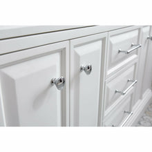 Load image into Gallery viewer, Water Creation 60&quot; Palace Collection Quartz Carrara Pure White Bathroom Vanity Set With Hardware in Chrome Finish- Water Creation
