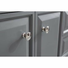 Load image into Gallery viewer, Water Creation 72&quot; Palace Collection Quartz Carrara Cashmere Grey Bathroom Vanity Set With Hardware, Mirror in Polished Nickel (PVD) Finish- Water Creation