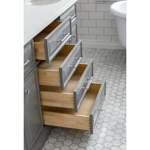 Load image into Gallery viewer, Water Creation 72&quot; Palace Collection Quartz Carrara Cashmere Grey Bathroom Vanity Set With Hardware And F2-0013 Faucets, Mirror in Chrome Finish- Water Creation