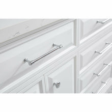 Load image into Gallery viewer, Water Creation 72&quot; Palace Collection Quartz Carrara Pure White Bathroom Vanity Set With Hardware in Chrome Finish- Water Creation