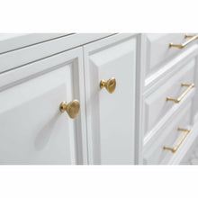 Load image into Gallery viewer, Water Creation 72&quot; Palace Collection Quartz Carrara Pure White Bathroom Vanity Set With Hardware And F2-0013 Faucets in Satin Gold Finish And Only Mirrors in Chrome Finish- Water Creation