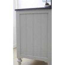 Load image into Gallery viewer, Water Creation 60 Inch Earl Grey Double Sink Bathroom Vanity With Matching Framed Mirror And Faucets From The Potenza Collection- Water Creation