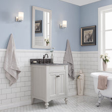 Load image into Gallery viewer, Water Creation Potenza 24&quot; Bathroom Vanity in Earl Grey with Blue Limestone Top with Faucet- Water Creation