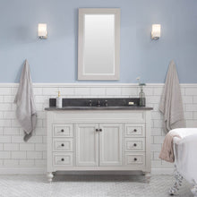 Load image into Gallery viewer, Water Creation Potenza 48&quot; Bathroom Vanity in Earl Grey with Blue Limestone Top with Faucet and Mirror- Water Creation