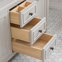 Load image into Gallery viewer, Water Creation Potenza 60&quot; Bathroom Vanity in Earl Grey with Blue Limestone Top with Faucet and Small Mirror- Water Creation