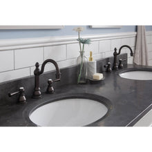Load image into Gallery viewer, Water Creation Potenza 60&quot; Bathroom Vanity in Earl Grey with Blue Limestone Top with Faucet- Water Creation