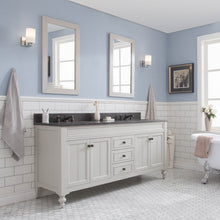 Load image into Gallery viewer, Water Creation Potenza 72&quot; Bathroom Vanity in Earl Grey with Blue Limestone Top with Faucet and Small Mirror- Water Creation