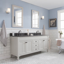 Load image into Gallery viewer, Water Creation Potenza 72&quot; Bathroom Vanity in Earl Grey with Blue Limestone Top with Faucet and Small Mirror- Water Creation