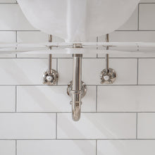 Load image into Gallery viewer, Water Creation Empire 30 Inch Wide Single Wash Stand, P-Trap, Counter Top with Basin, and F2-0009 Faucet included in Polished Nickel (PVD) Finish- Water Creation