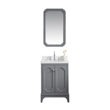 Load image into Gallery viewer, Water Creation Queen 24-Inch Single Sink Quartz Carrara Vanity In Cashmere Grey  With F2-0012-01-TL Lavatory Faucet(s)- Water Creation