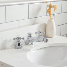 Load image into Gallery viewer, Water Creation Queen 24-Inch Single Sink Quartz Carrara Vanity In Cashmere Grey  With F2-0009-01-BX Lavatory Faucet(s)- Water Creation