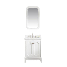 Load image into Gallery viewer, Water Creation Queen 24-Inch Single Sink Quartz Carrara Vanity In Pure White  With F2-0012-05-TL Lavatory Faucet(s)- Water Creation