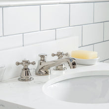 Load image into Gallery viewer, Water Creation Queen 24-Inch Single Sink Quartz Carrara Vanity In Pure White  With F2-0009-05-BX Lavatory Faucet(s)- Water Creation