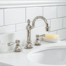 Load image into Gallery viewer, Water Creation Queen 24-Inch Single Sink Quartz Carrara Vanity In Pure White With Matching Mirror(s) and F2-0012-05-TL Lavatory Faucet(s)- Water Creation