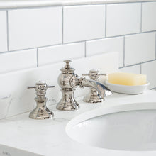 Load image into Gallery viewer, Water Creation Queen 24-Inch Single Sink Quartz Carrara Vanity In Pure White With Matching Mirror(s) and F2-0012-05-TL Lavatory Faucet(s)- Water Creation