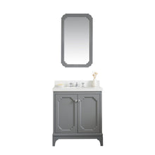 Load image into Gallery viewer, Water Creation Queen 30-Inch Single Sink Quartz Carrara Vanity In Cashmere Grey  With F2-0012-01-TL Lavatory Faucet(s)- Water Creation