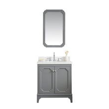 Load image into Gallery viewer, Water Creation Queen 30-Inch Single Sink Quartz Carrara Vanity In Cashmere Grey  With F2-0012-01-TL Lavatory Faucet(s)- Water Creation